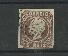 Portugal. 1862/4 D Luis # 14 ,5rs Castanho Usado , Margens Normais Lt 389 - Usado