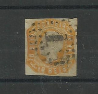 Portugal. 1862/4 D Luis # 15 ,10rs Amarelo Laranja Usado ,2ª Escolha Lt 389 Lt 391 - Used Stamps