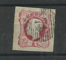 Portugal. 1862/4 D Luis # 16 , 25rs Carmim Rosa Usado , MargensluxoLt 393 - Usati