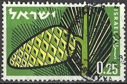 Israel 1961 - Mi 247 - YT 209 ( Afforestation - Pine Cone ) - Used Stamps (with Tabs)