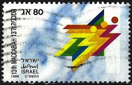 Israel 1989 - Mi 1126 - YT 1070 ( Maccabiah Games Emblem ) - Used Stamps (without Tabs)