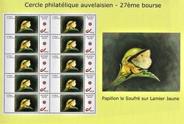 Vel MyStamps "Cercle Philatélique Auvelaisien" Gegomd, Ontwerp Marijke Meersman - Andere & Zonder Classificatie