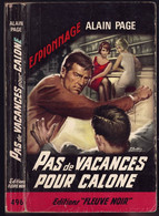 Fleuve Noir Espionnage N°496 - Alain Page - "Pas De Vacances Pour Calone" - 1965 - #Ben&FNEsp - Fleuve Noir