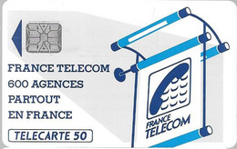 CARTE-PUBLIC 50U-600 AGENCES-Te38a.520-SC6 S/ Entourage-Sans Cadre Au N° Ge 21851-Utilisé-TBE - 600 Bedrijven