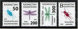 Kazakhstan  2022 . Insects. 4v. - Kazakhstan