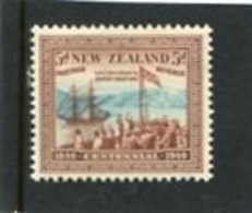 NEW ZEALAND - 1940  5d  CENTENNIAL  MINT NH - Unused Stamps