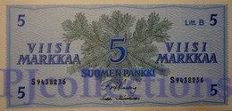 FINLAND 5 MARKKAA 1963 PICK 106A UNC - Finlandia