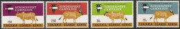 1971 Kenya Uganda Tanzania  Rinderpest Needle Cattle Health  Complete Set Of  4 MNH - Kenya, Uganda & Tanzania