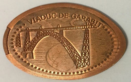 15 VIADUC DE GARABIT CONSTRUCTION PENNY ELONGATED COINS 1 PIÈCE ÉCRASÉE TOURISTIQUE MEDALS TOKENS MONNAIE - Elongated Coins