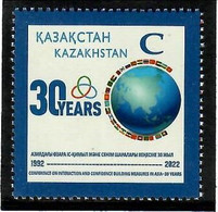 Kazakhstan  2022 . CICA -30th Ann.(Flags). 1v: C - Kazakhstan