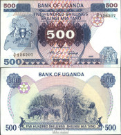 Uganda Pick-Nr: 25 Bankfrisch 1986 500 Shillings - Uganda