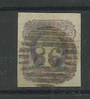 Portugal. 1862/4 D Luis # 18 , 100rs Lilas Usado  Carimbo Raro, Luxo, Lt 403 - Gebruikt