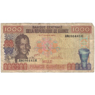 Billet, Guinea, 1000 Francs, 1960, 1960-03-01, KM:32a, B+ - Guinee