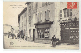 CPA 69 - JULIENAS - MAIRIE ET GRANDE RUE - Julienas