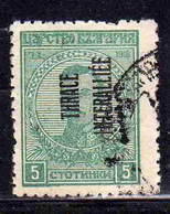 THRACE GREECE TRACIA GRECIA 1920 BULGARIAN STAMPS INTERALLIEE OVERPRINTED TSAR BORIS III 5s USED USATO OBLITERE' - Thrakien