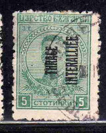 THRACE GREECE TRACIA GRECIA 1920 BULGARIAN STAMPS INTERALLIEE OVERPRINTED TSAR BORIS III 5s USED USATO OBLITERE' - Thrakien