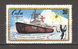 Cuba 1972 Mi 1827 MNH SHIP - ATOMIC ICEBREAKER LENIN - Schiffe