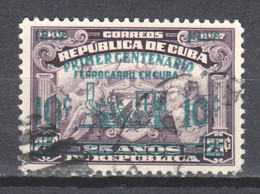 Cuba 1937 Mi 154 Canceled 100 YEARS RAILROAD - Gebruikt