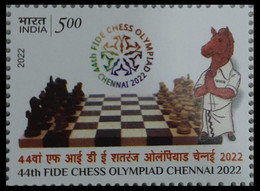 INDIA 2022 STAMP FIDE CHESS OLYMPIAD , CHENNAI 2022 . MNH - Nuevos