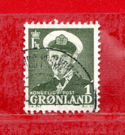 (Us.3)  GROENLANDIA °- 1950-60. Unif. 19. Usato. - Used Stamps