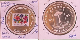 E5608 MONEDA GUINEA ECUATORIAL 7000 FRANCOS 1995 PLATA SIN CIRCULAR 40 - Equatorial Guinea