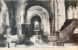 Lescar - 2 Cpa - Intérieur De La Cathédrale - Lescar