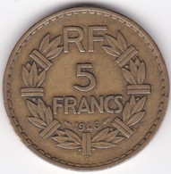 5 FRANCS 1946 C Castelsarrasin  Bronze Aluminium, Gad# 761a - 5 Francs