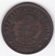 Argentine . 1 Centavo 1890 , En Bronze, KM# 32 - Argentina