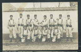 Cpa Photo Trombinoscope Militaire En 1910 - 12 ème Compagnie 4è De Ligne Auxerre -- BCC220 - Casernes