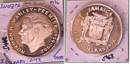 E5468 MONEDA JAMAICA 5 DOLARES 1976 PROOF 29 - Jamaica