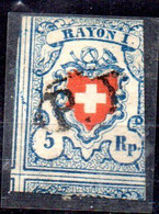 Sello Nº 14  Suiza - 1843-1852 Federal & Cantonal Stamps