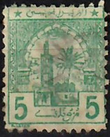 1913 Mosquée Aiddauas (Tanger) 5 M. YT 11 / Sc A9 / Mi 3y Oblitéré / Used / Gestempelt [mu] - Locals & Carriers