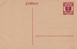 FREIE STADT DANZIG 1922 - 80 Pf Ganzsache Mit 1,50 M Überdruck Auf Pk Ungebraucht ** ... - Enteros Postales