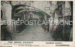 FLEECE HOTEL GLOUCESTER THE MONKS RETREAT OLD B/W POSTCARD GLOUCESTERSHIRE - Gloucester