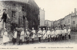 REPRO AUVERGNE LES CORNARDS FETE LCALE DE SAUXILLANGES AVEC DESCRIPTION AU VERSO REF 2907 - Musique