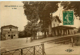 Cirey Sur Vezouze * La Gare * Ligne Chemin De Fer Meurthe Et Moselle * Hôtel De La Gare - Cirey Sur Vezouze