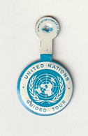 United Nations - Guided Tour - Olympic Button & Emblem CO. NYC - Year ?? - Pin - Administrations