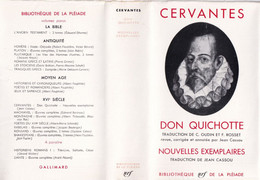 CERVANTES Don Quichotte  La Bibliothèque De La Pléiade NRF 1949 TBE Avec Jaquette En BE Rare - La Pleiade