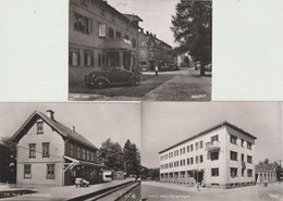 Lot Mit 5 Ansichtskarten Aksim, Bahnhof, Post Und Straßen Um 1952/58 - Norvegia