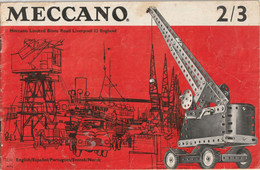 Meccano 2/3 - Manual De Instrucciones, Manuel D'instructions, - Meccano