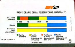 C&C 5212 SCHEDA TELEFONICA NUOVA PROTOTIPO FASCE ORARIE 31.12.89 5.000 L. MAN - Test- Und Dienst-TK