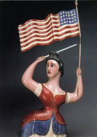 ENTIER POSTAL** De 2003 Des USA Sur CP Avec Timbre Et Illust. "FEMME ARBORANT UNE EPEE ET LE DRAPEAU US DU 19e SIECLE" - 2001-10