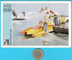 MOTONAUTICS (Motonautika) - Yugoslavia Old Card Svijet Sporta 1980 * Motonautique Motonautik Motonautica - Tiro Al Arco