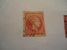 GREECE USED LARGE HERMES HEADS  20L   WITH  POSTMARK - Altri & Non Classificati