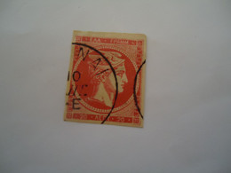 GREECE USED LARGE HERMES HEADS  20L   WITH  POSTMARK  ΑΘΗΝΑ - Andere & Zonder Classificatie