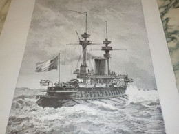 GRAVURE CUIRASSE LE FORMIDABLE 1890 - Bateaux