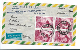 Bra177 / BRASILIEN - Thema Scout, Pfadfinder, Sao Paulo Nach Bern, Schweiz 1957 - Covers & Documents