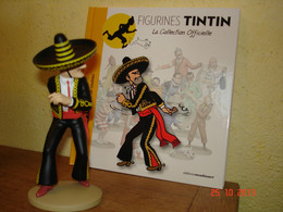 EDITION MOULINSART   FIGURINE EN RESINE DU GENERAL ALCAZAR LANCEUR DE COUTEAUX DANS TINTIN ET LES 7 BOULES DE CRISTAL - Tintin