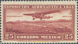 657868 HINGED MEXICO 1931 EXPOSICION AERONAUTICA DE MEXICO - Mexico