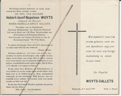 Doodsprentje - Hubert Jozef Napoleon WUYTS - Burgemeester Bierbeek - Haasrode + 1949 - Religion &  Esoterik